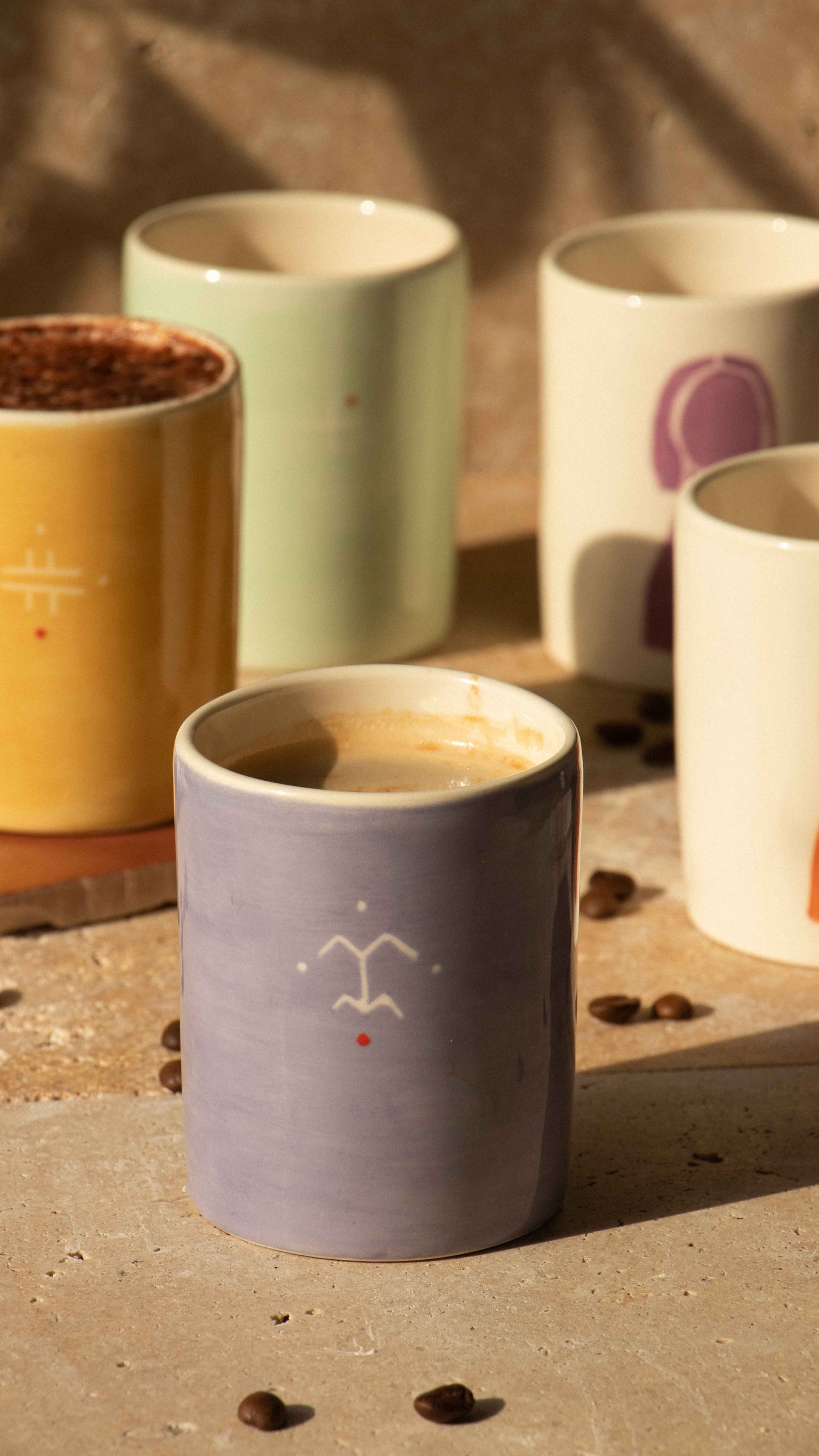 RIF - Mug en céramique artisanal lavande