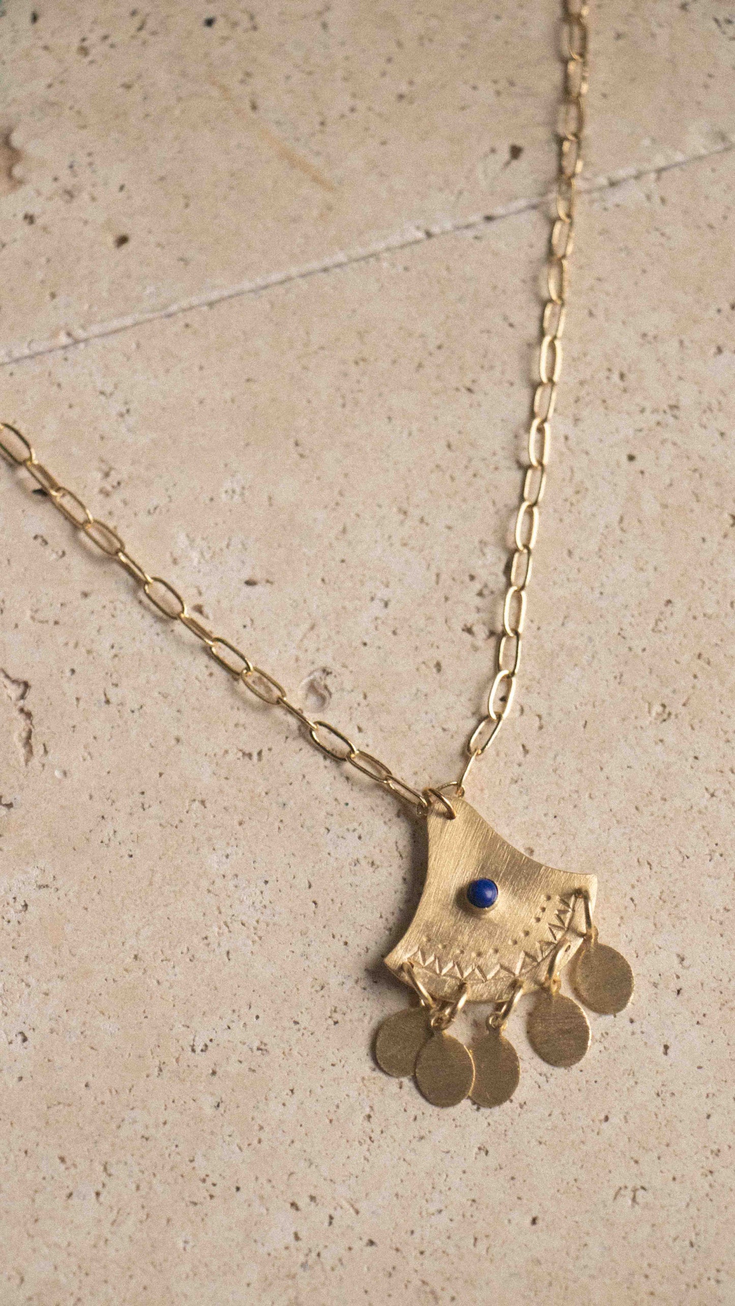 Collier KELLA - bleu lapis lazuli