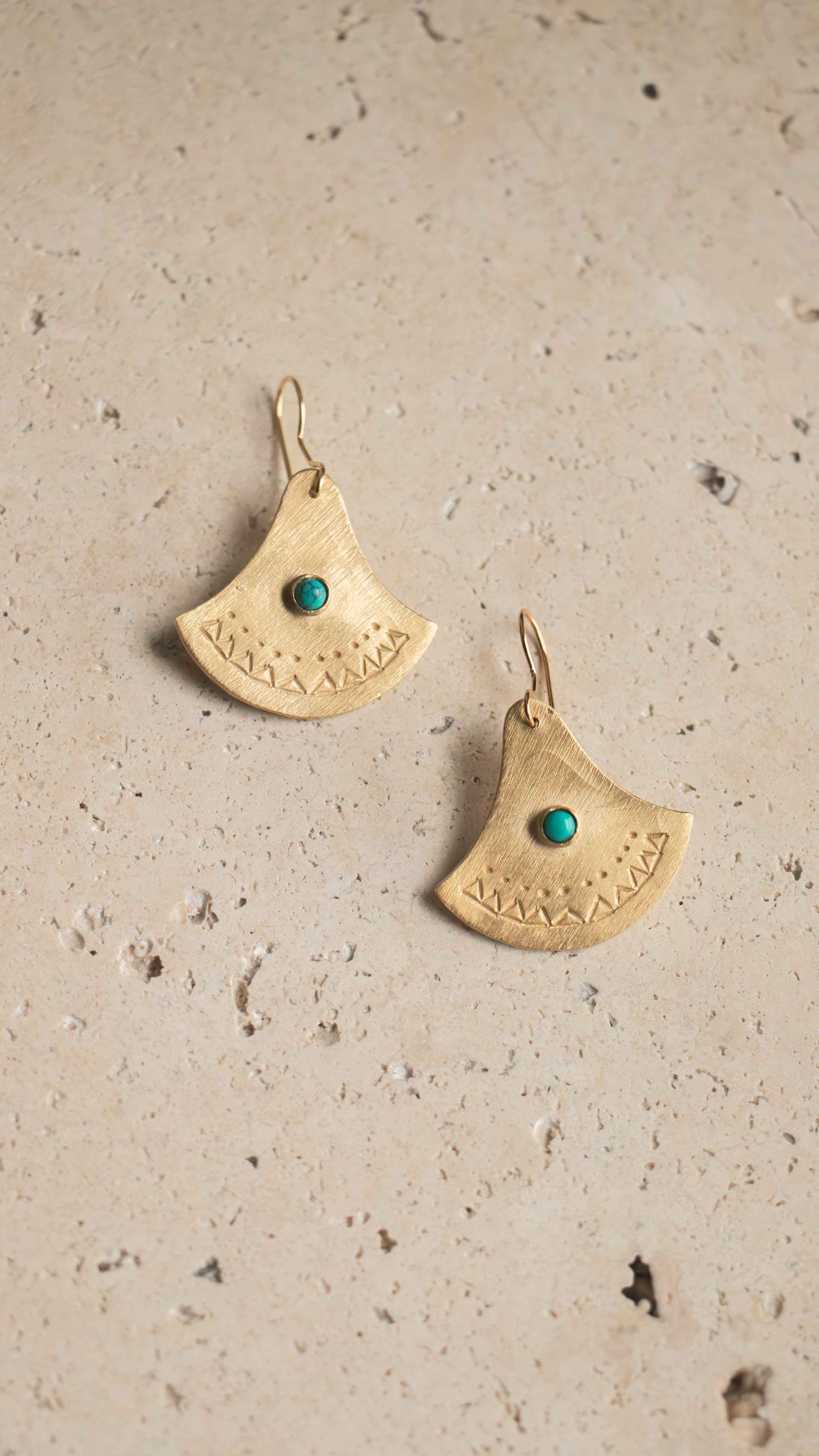 Boucles d'oreilles LYNA - turquoise