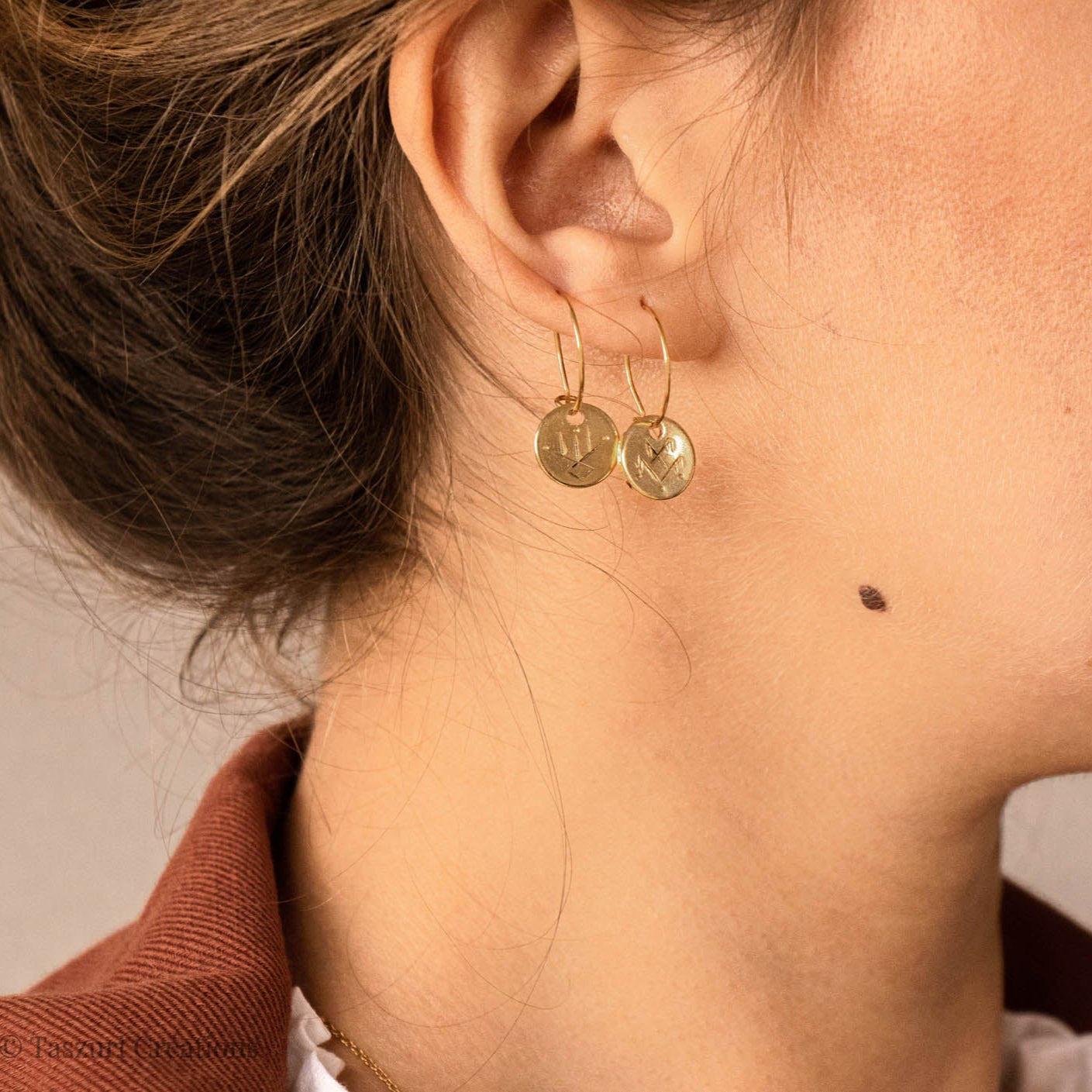 Boucles d'oreilles AFUS - symbole de force